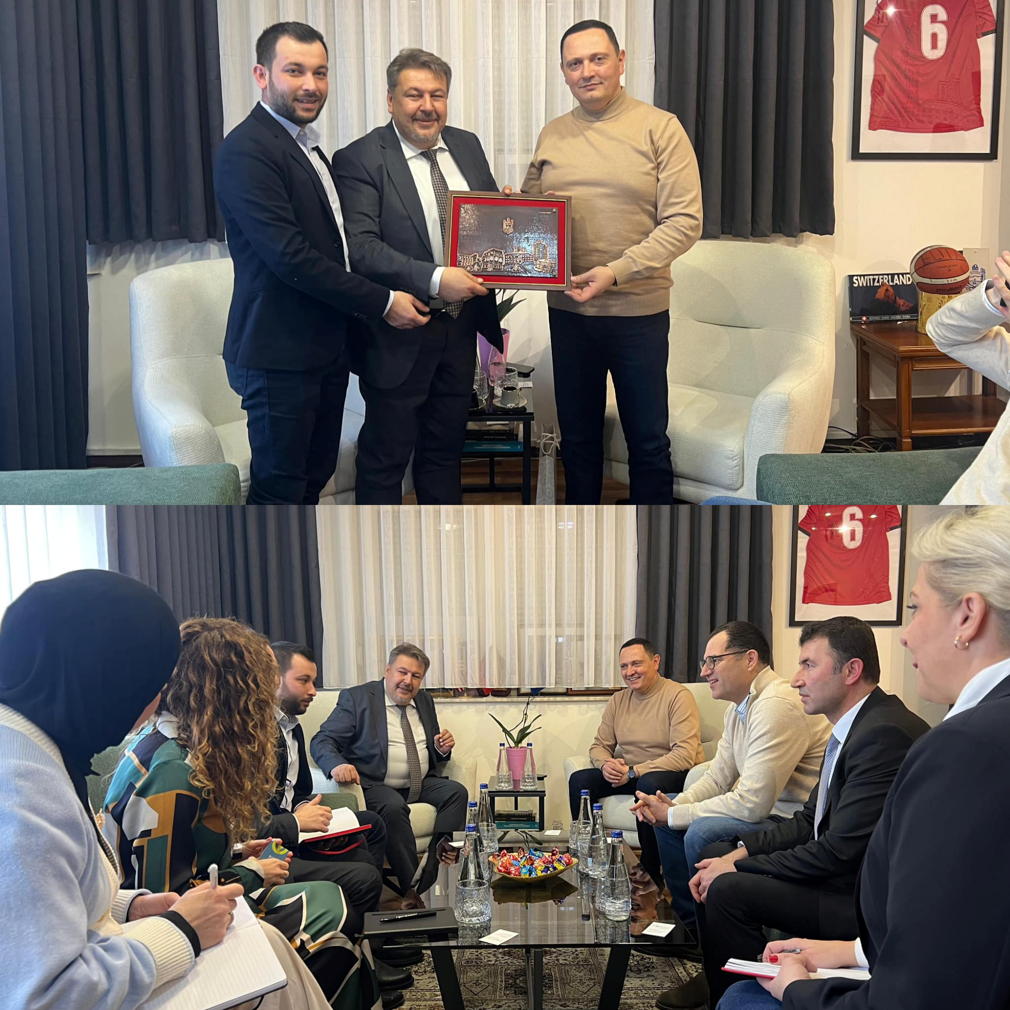 Fortis Energy's General Coordinator Seçkin Dönmez and Head of Project Development Nevena Virijevic, accompanied Türkiye’s Consul General to Serbia in Niš, H.E. Atilla Küçüktalaşlı, on his visit to Bujanovac Municipality President Arbër Pajaziti.