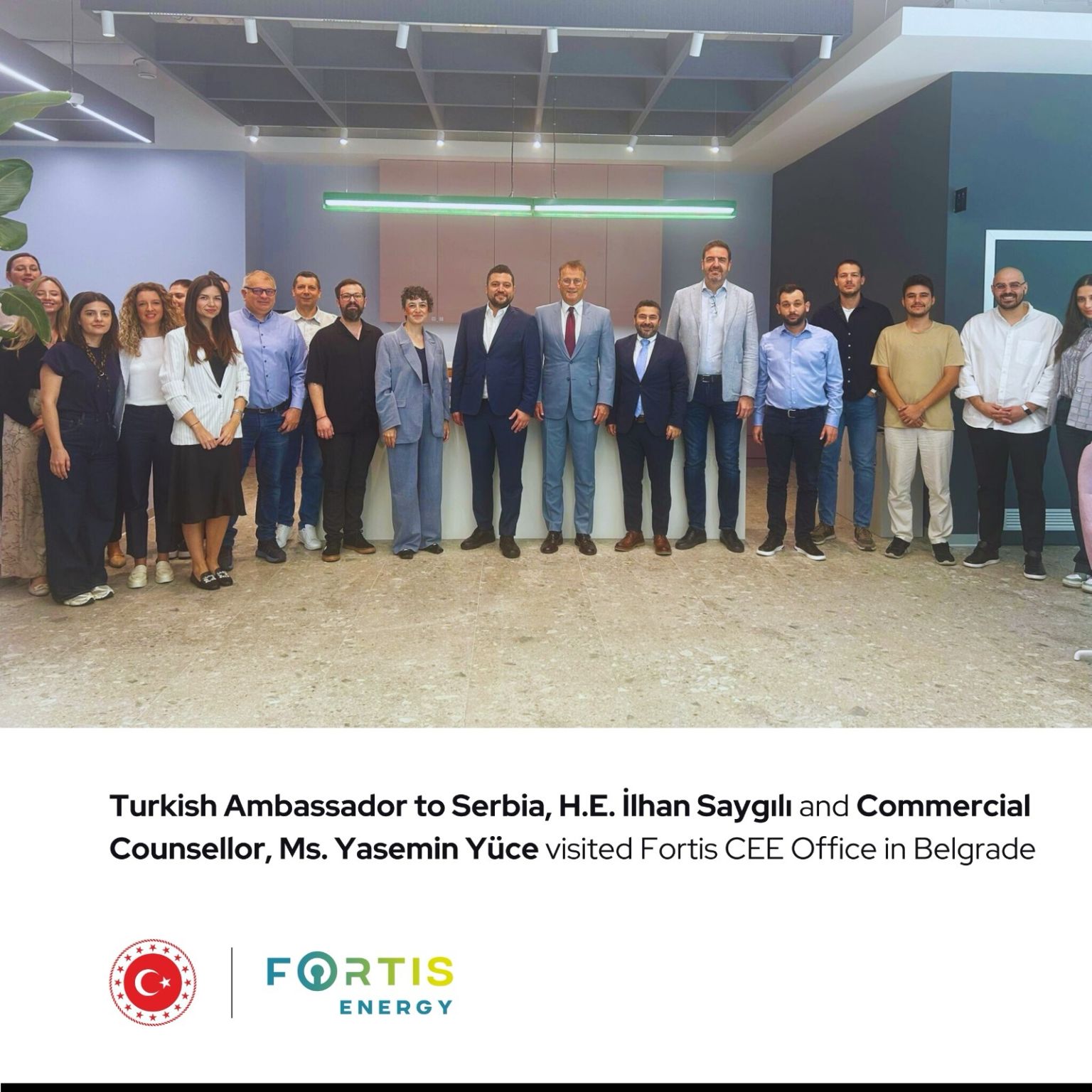 Turkish Ambassador to Serbia, H.E. İlhan Saygılı and Commercial Counsellor, Ms. Yasemin Yüce visited Fortis CEE Office in Belgrade