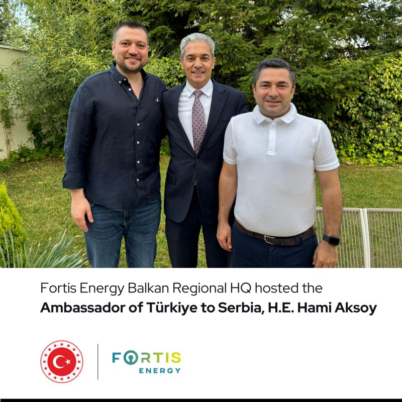 Fortis Energy is honored to host the esteemed Ambassador of Türkiye to Serbia, H.E. Hami Aksoy in Fortis Energy Balkan Regional HQ.