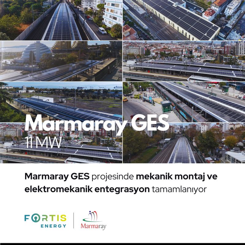 Монтажата на панели и електромеханичката интеграција на проектот Мармарај ФЕ се завршени.