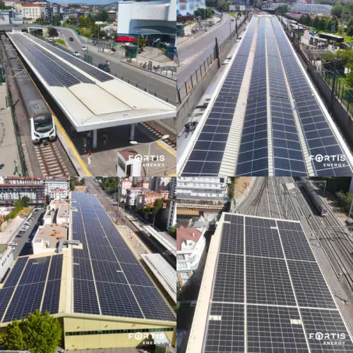 Fortis Energy is outfitting the roofs of Turkish Railways Marmaray rail stations with solar panels