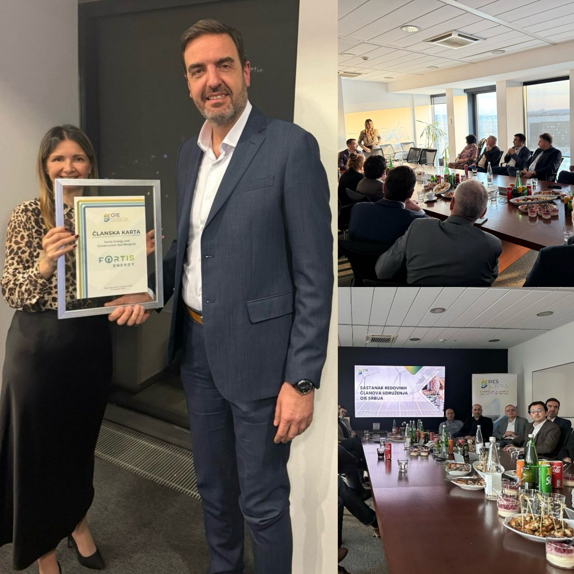 Fortis Energy participated the regular members' meeting of The Association Renewable Energy Sources of Serbia (OIE Srbija). 